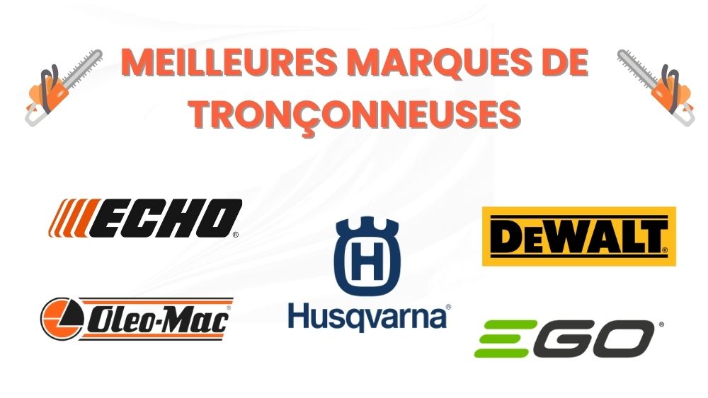 Meilleures marques de tronçonneuse : classement