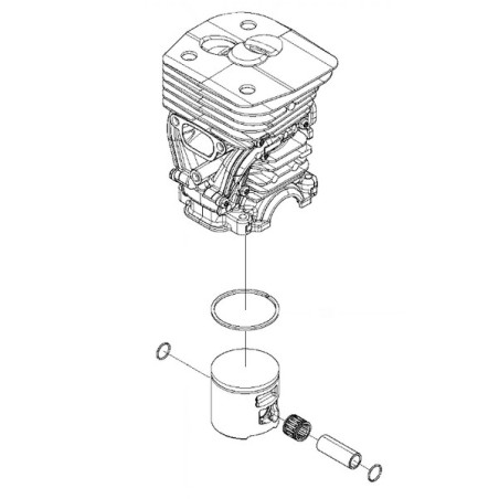 Cylindre piston tronçonneuse Husqvarna