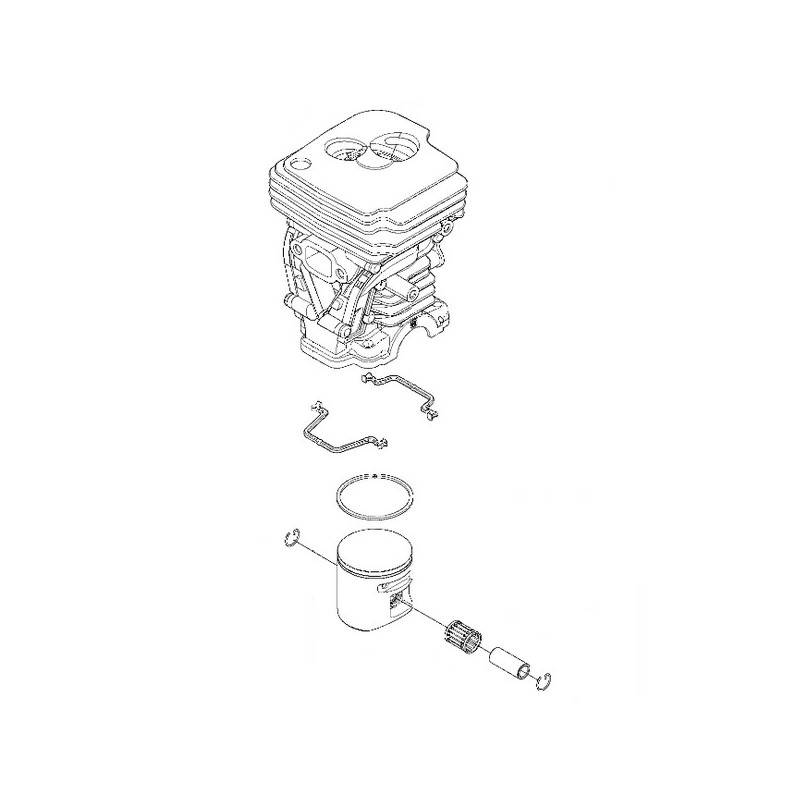 Cylindre piston tronçonneuse Mc Culloch