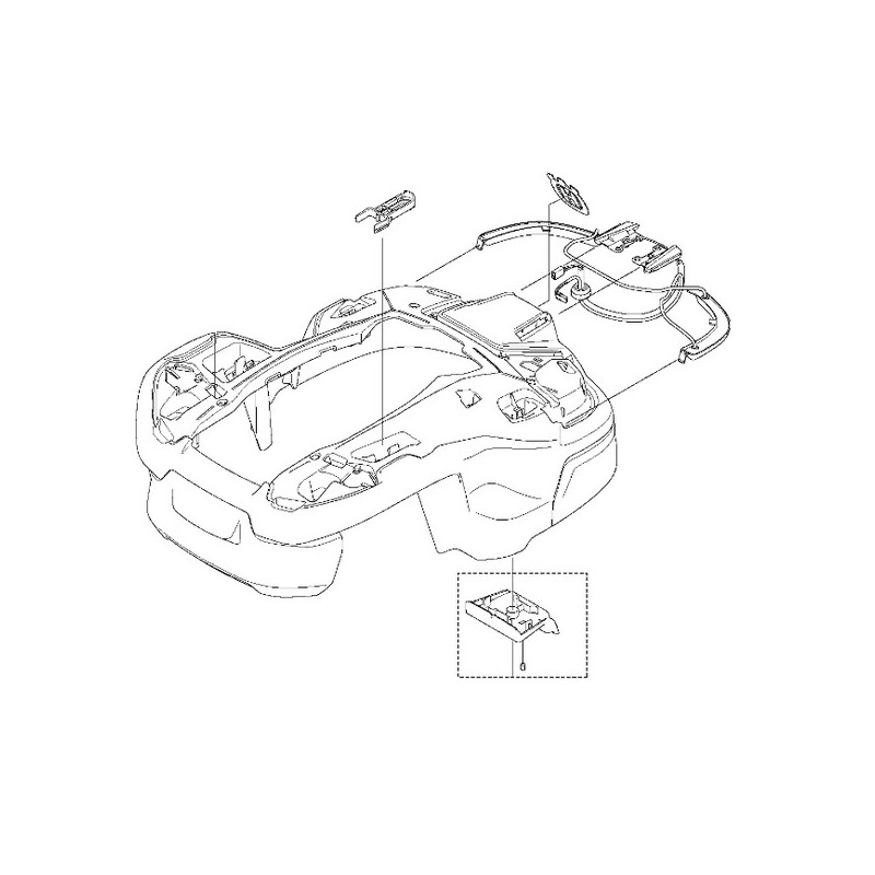 Carter principal robot tondeuse Husqvarna