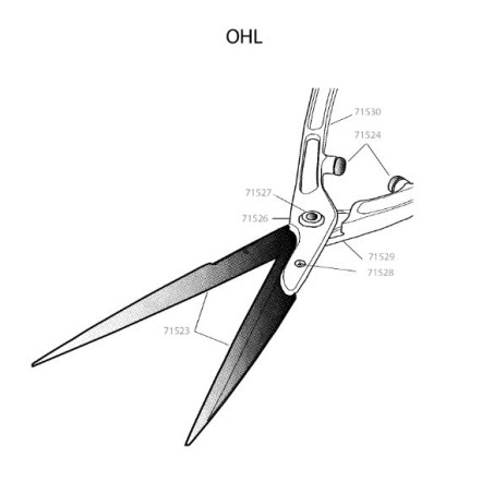 Bras droit pour cisaille à haies Outils Wolf OHL