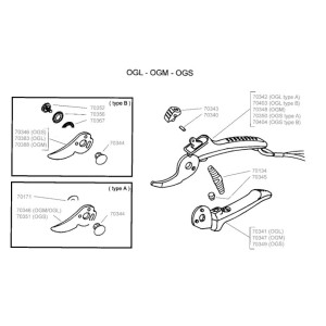 Butée pour sécateur OGA / OGL / OGM / OGS Outils Wolf