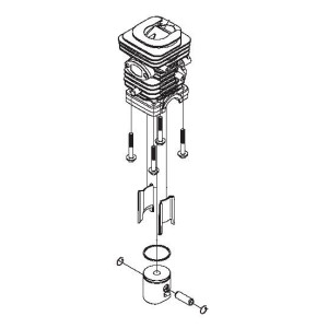 Cylindre piston tronconneuse Husqvarna