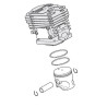 Moteur tronconneuse Alpina modal atc