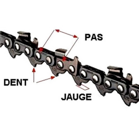 Chaine tronçonneuse 3/8 063 52 Entraineurs