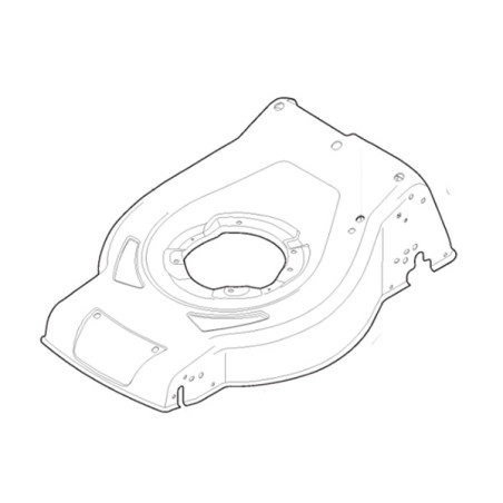 Châssis noir tondeuse à batterie Alpina 381004946/0