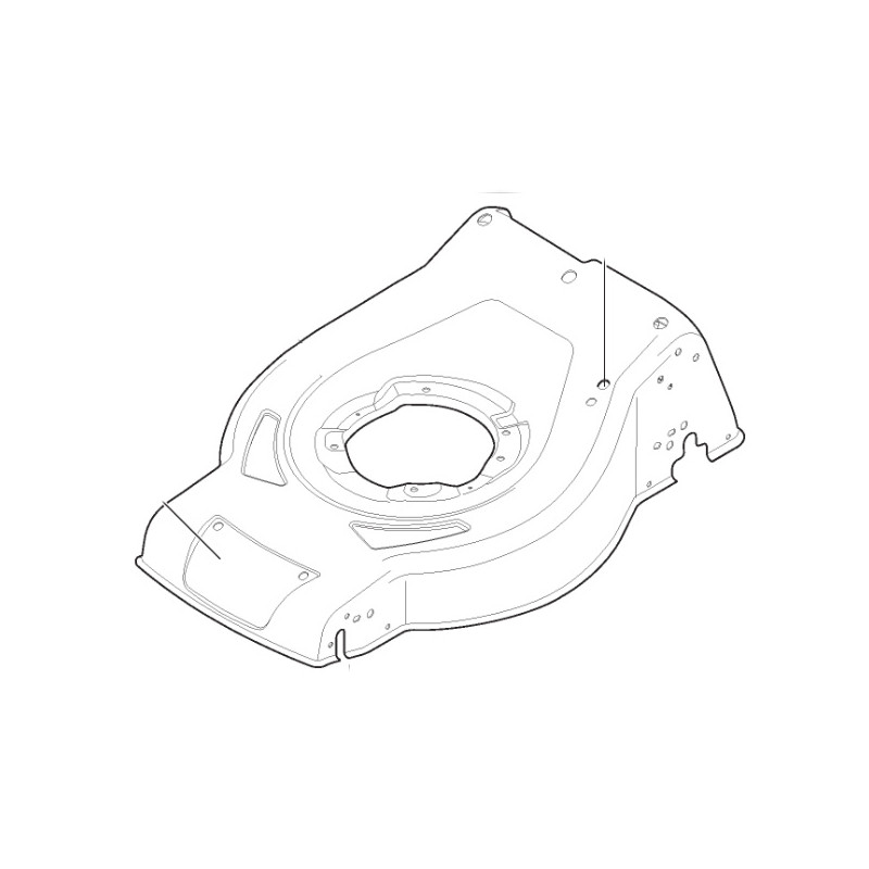 Châssis noir tondeuse à gazon Alpina 381004949/1