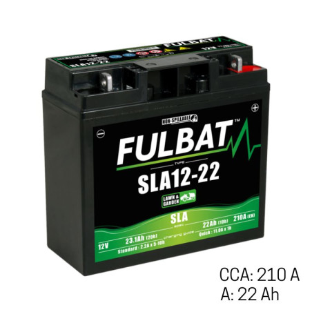 Batterie tondeuse autoportée 12V - 22Ah / CCA: 210A NH1222