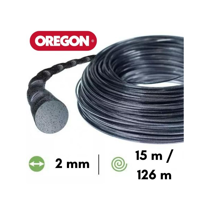 Fil nylon / alu torsadé Oregon Nylium® Silencio débroussailleuse 2 mm