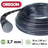 Fil nylon / alu torsadé Oregon Nylium® Silencio débroussailleuse 2,7 mm modal atc