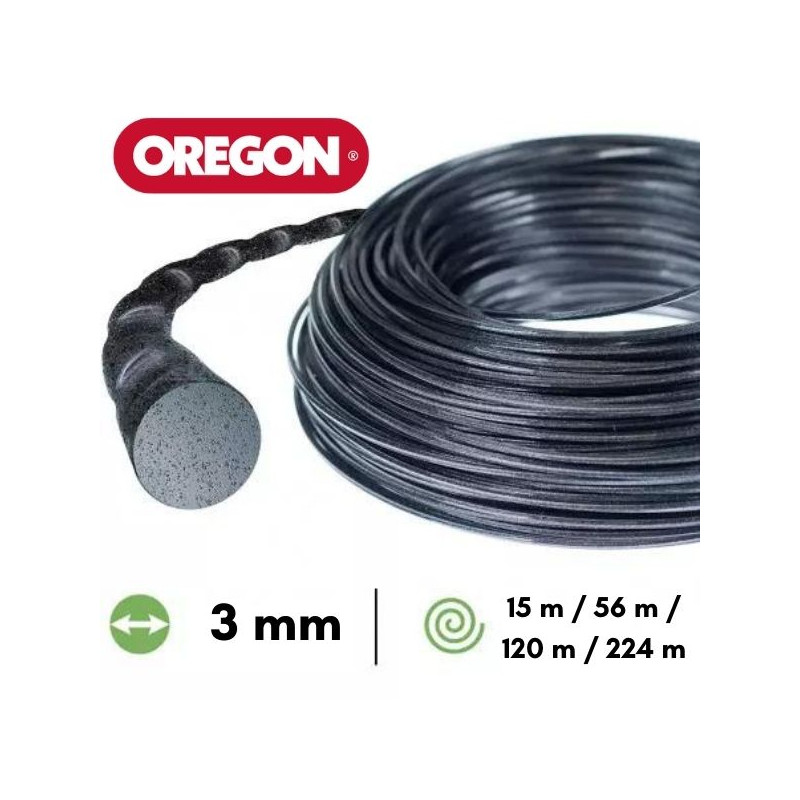 Fil nylon / alu torsadé Oregon Nylium® Silencio débroussailleuse 3 mm