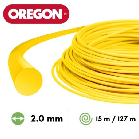 Fil nylon rond Oregon débroussailleuse 2 mm