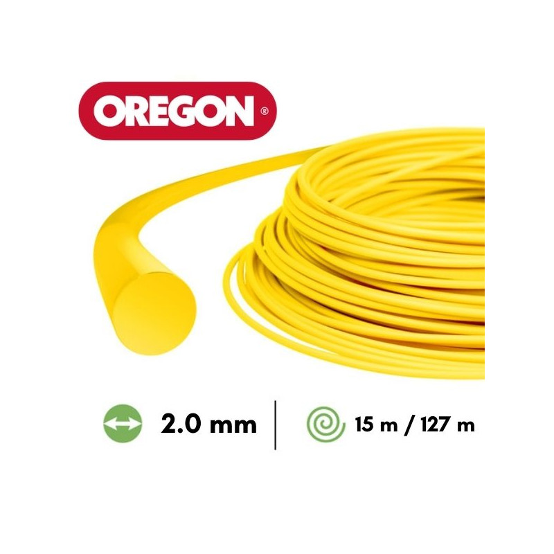 Fil nylon rond Oregon débroussailleuse 2 mm