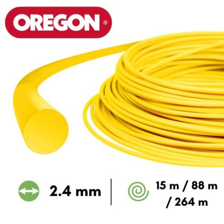 Fil nylon rond Oregon débroussailleuse 2,4 mm