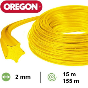 Fil nylon étoile Oregon débroussailleuse 2 mm