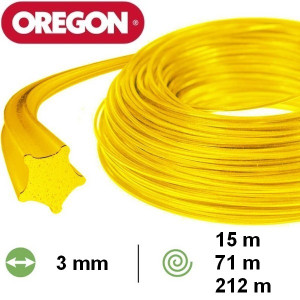 Fil nylon étoile Oregon débroussailleuse 3 mm