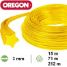 Fil nylon étoile Oregon débroussailleuse 3 mm modal atc