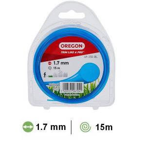 Fil rond bleu débroussailleuse Oregon 1,7 mm X 15m