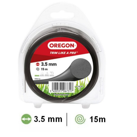 Fil rond noir débroussailleuse Oregon 3.5 mm 15m