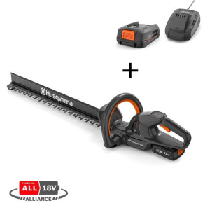 Taille-haie Aspire Husqvarna H50-P4A | Pack batterie 2.5 Ah et chargeur