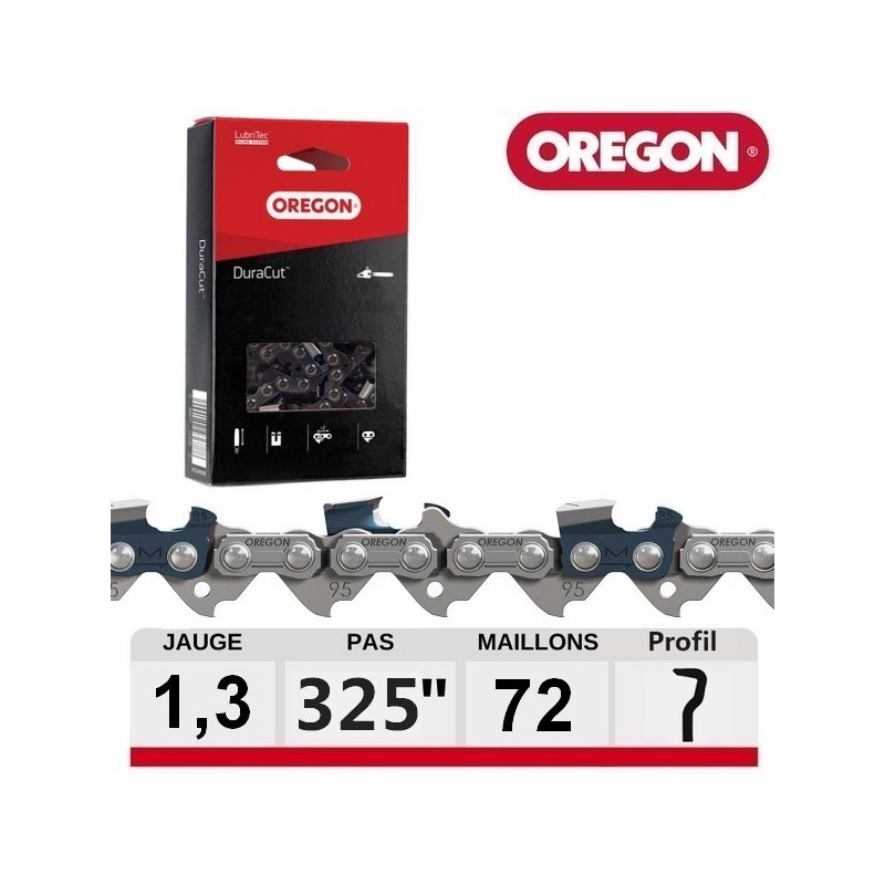 Chaine tronçonneuse Oregon 72 dents DuraCut .325 M95VPX072E