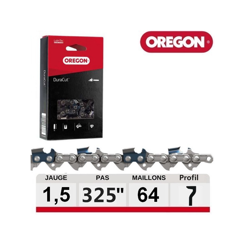 Chaine tronçonneuse Oregon 72 dents DuraCut M21LPX064E