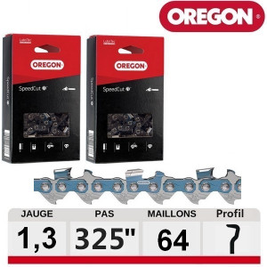 Pack 2 chaines tronçonneuse SpeedCut Oregon 95TXL064E