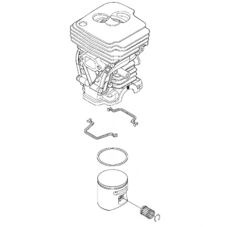 Cylindre piston tronçonneuse Husqvarna