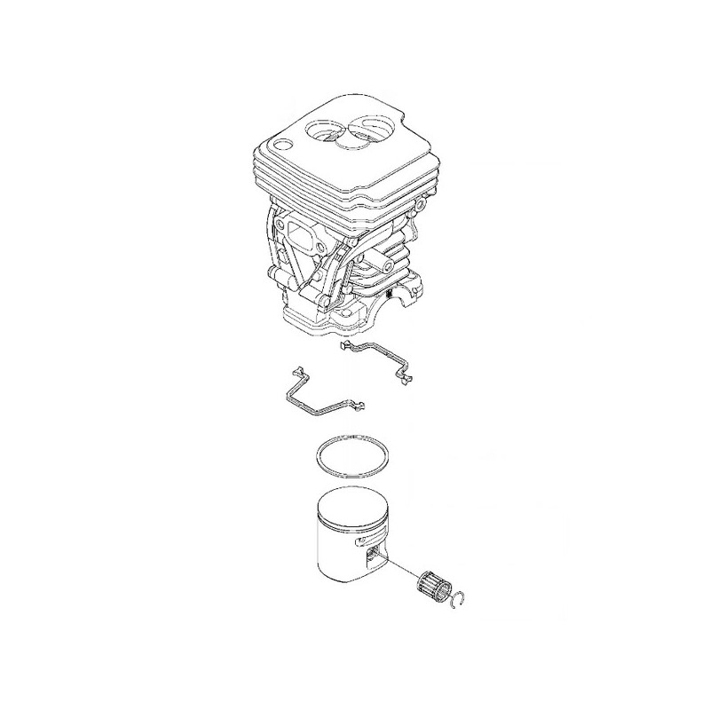 Cylindre piston tronçonneuse Husqvarna