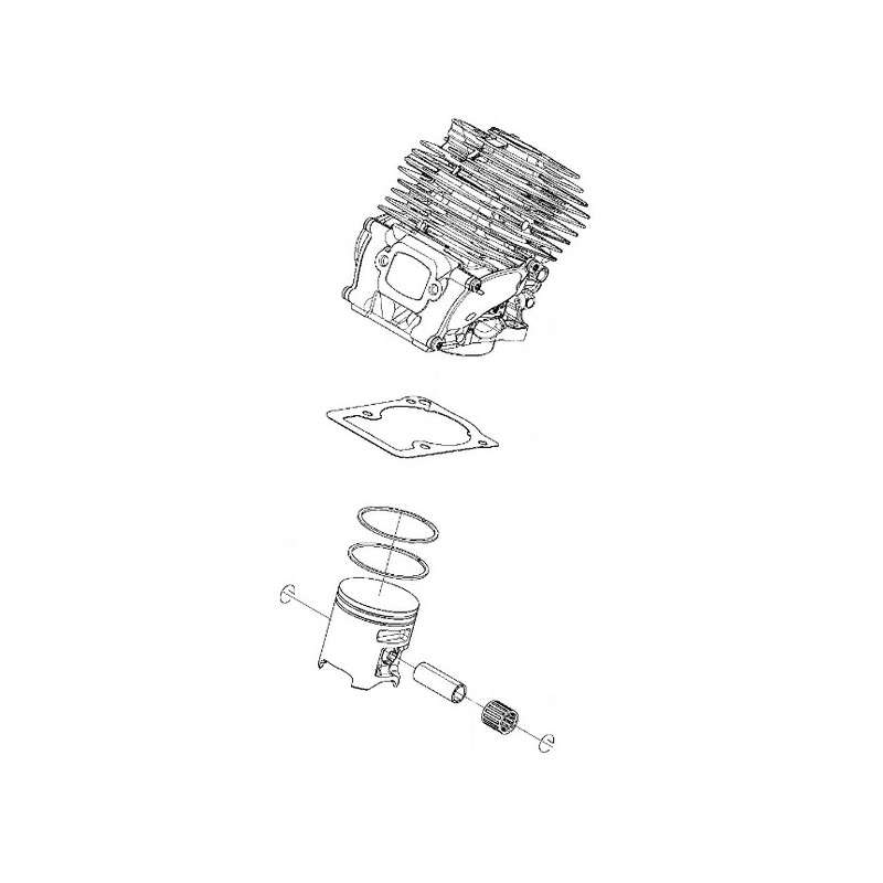 Cylindre piston tronçonneuse Husqvarna