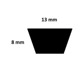 Courroie lisse trapézoïdale A265