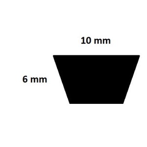 Courroie lisse trapézoïdale Z835