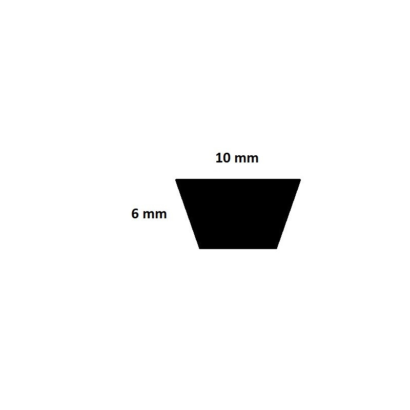 Courroie lisse trapézoïdale Z835