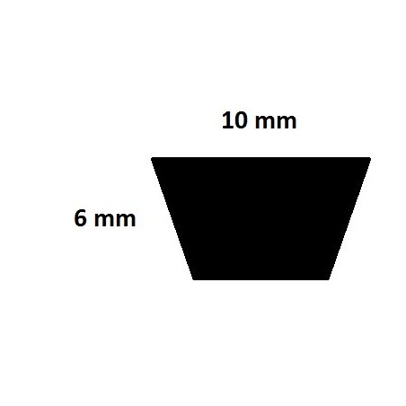 Courroie lisse trapézoïdale Z70